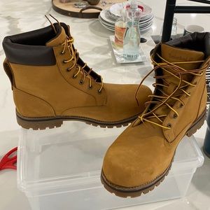 Timberland Brown Premium Waterproof Leather Boots - Men’s Size 12